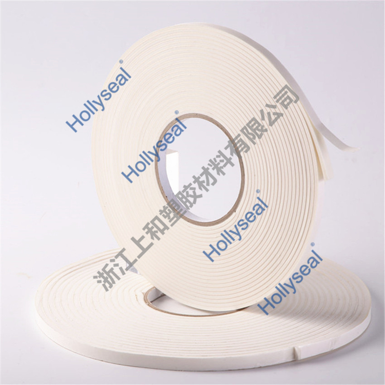 低密度自粘Hollyseal?PVC發泡膠帶 厚度1mm~25mm，密度110kg/m3~500kg/ m3