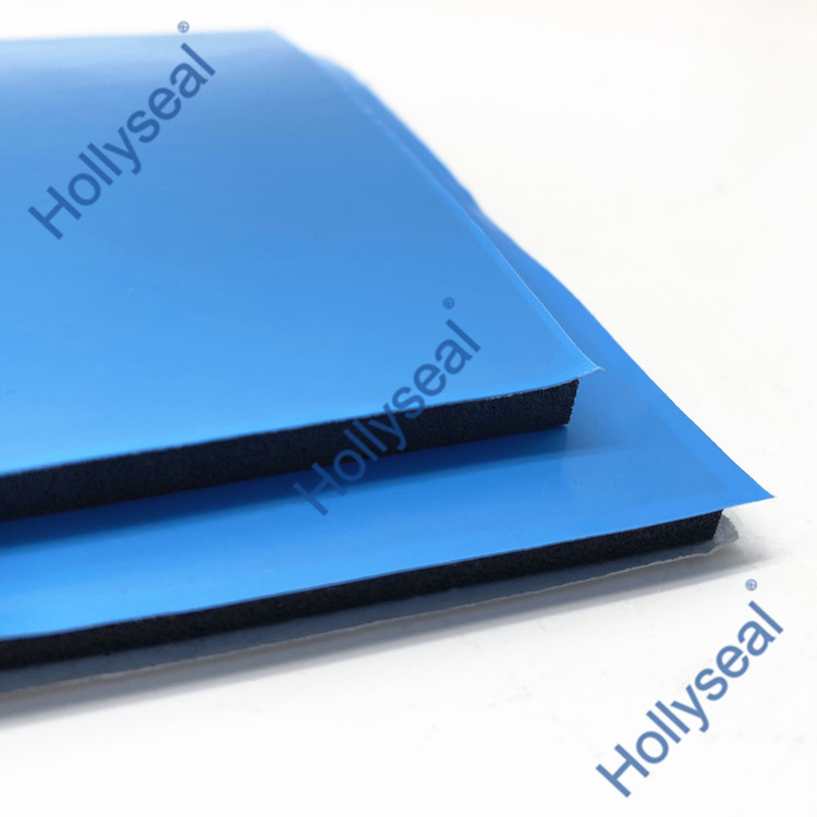 Hollyseal?藍膜半硬質玻璃幕墻用PVC泡棉片材 厚度1mm~25mm，密度110kg/m3~500kg/ m3
