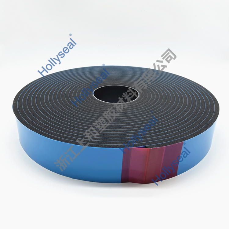 Hollyseal? 玻璃幕墻用隔熱隔音PVC泡棉膠帶 厚度1mm~25mm，密度110kg/m3~500kg/ m3